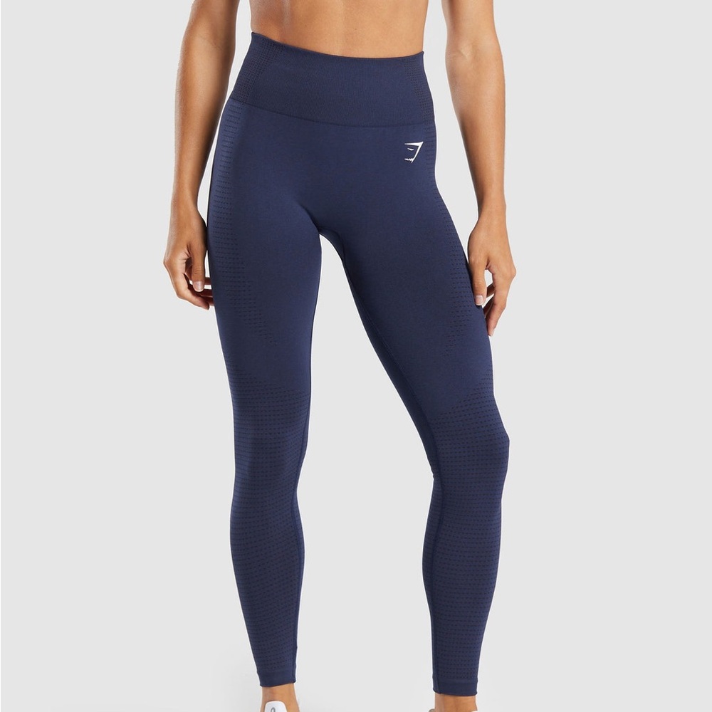 Gymshark Vital Seamless Leggings - Heavy Blue Marl